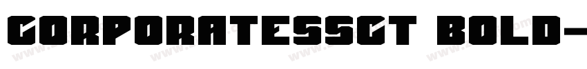 CorporateSSCT Bold字体转换